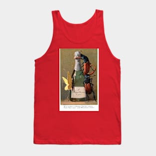 Victorian Christmas Wine and Insects Greetings Tank Top